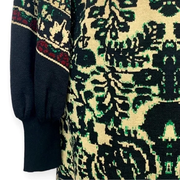 Free People Music And Lyrics Bishop Sleeve Mini Sweater Dress Size XS - Picture 8 of 11